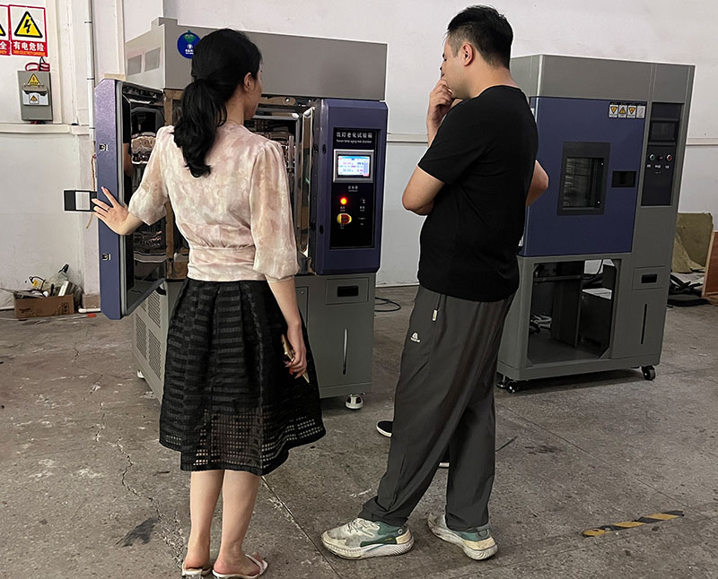 客戶實地考察東莞中誼儀器工廠 共探老化測試設備合作新機遇
